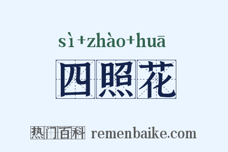 四照花是什么意思的图片